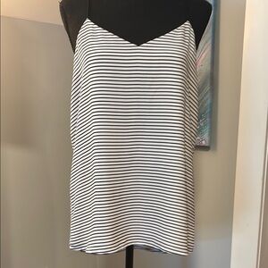 $5/25! Add 5 to bundle to get for $25 Express Black and White Striped Camisole